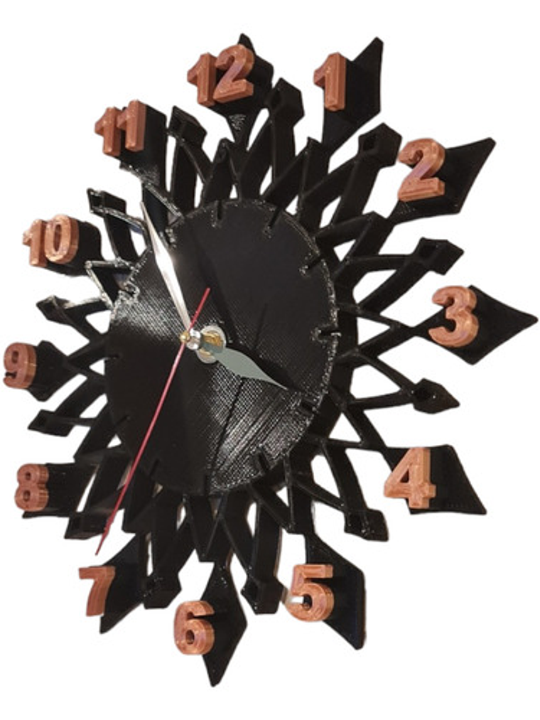 Reloj Pared 3d - Personalizado - Variedad De Colores 2