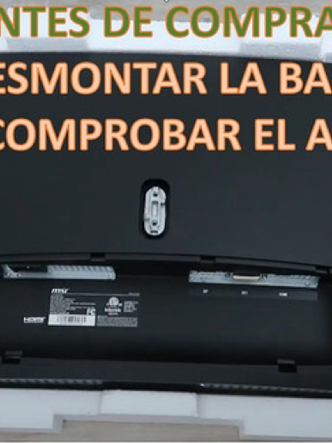 Adaptador Vesa Monitor Msi Optix G24c, G27c Y Similares 2