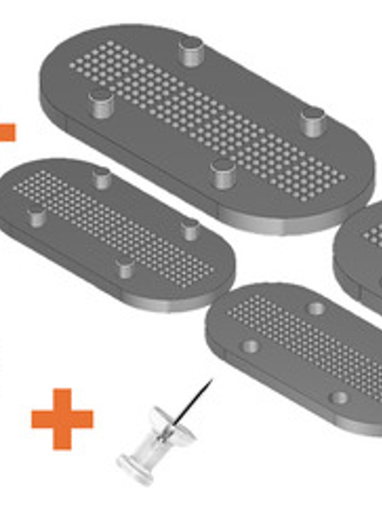 Kit Plantilla  Molde Grabado Patente 2 Tamaños Incluidos 1