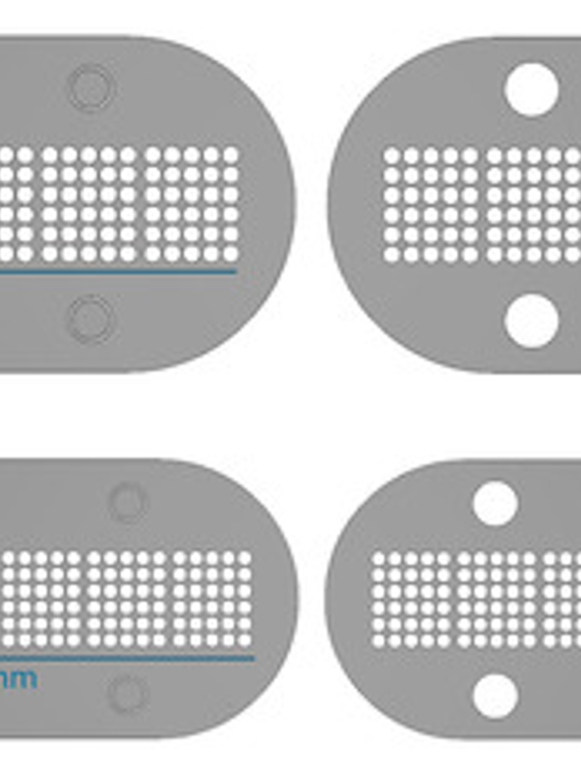 Kit Plantilla  Molde Grabado Patente 2 Tamaños Incluidos 2