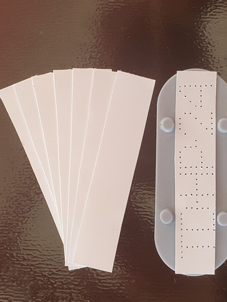 Kit Plantilla  Molde Grabado Patente 2 Tamaños Incluidos 5