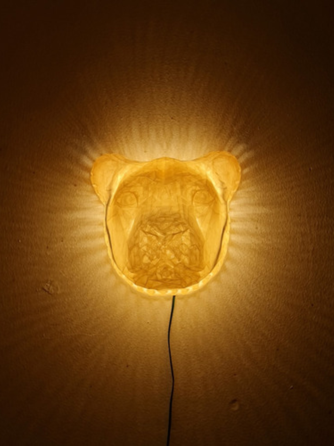 Lámpara De Pared León Con Melena Iluminada 4