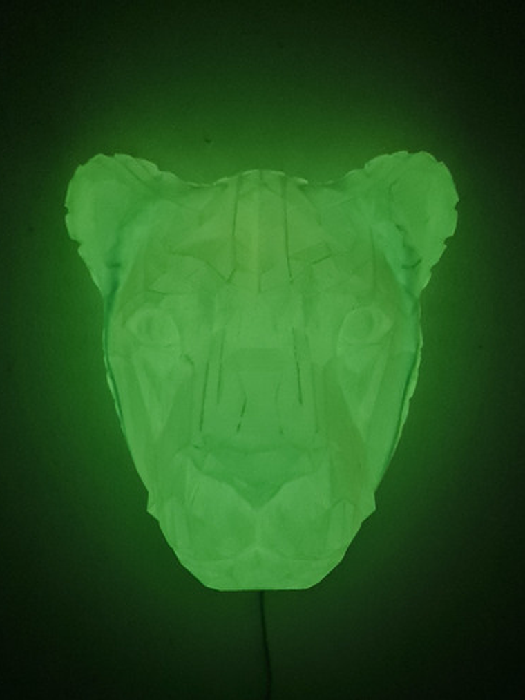 Lámpara De Pared León Con Melena Iluminada 5