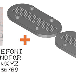 Plantilla  Molde Grabado Patente 7mm
