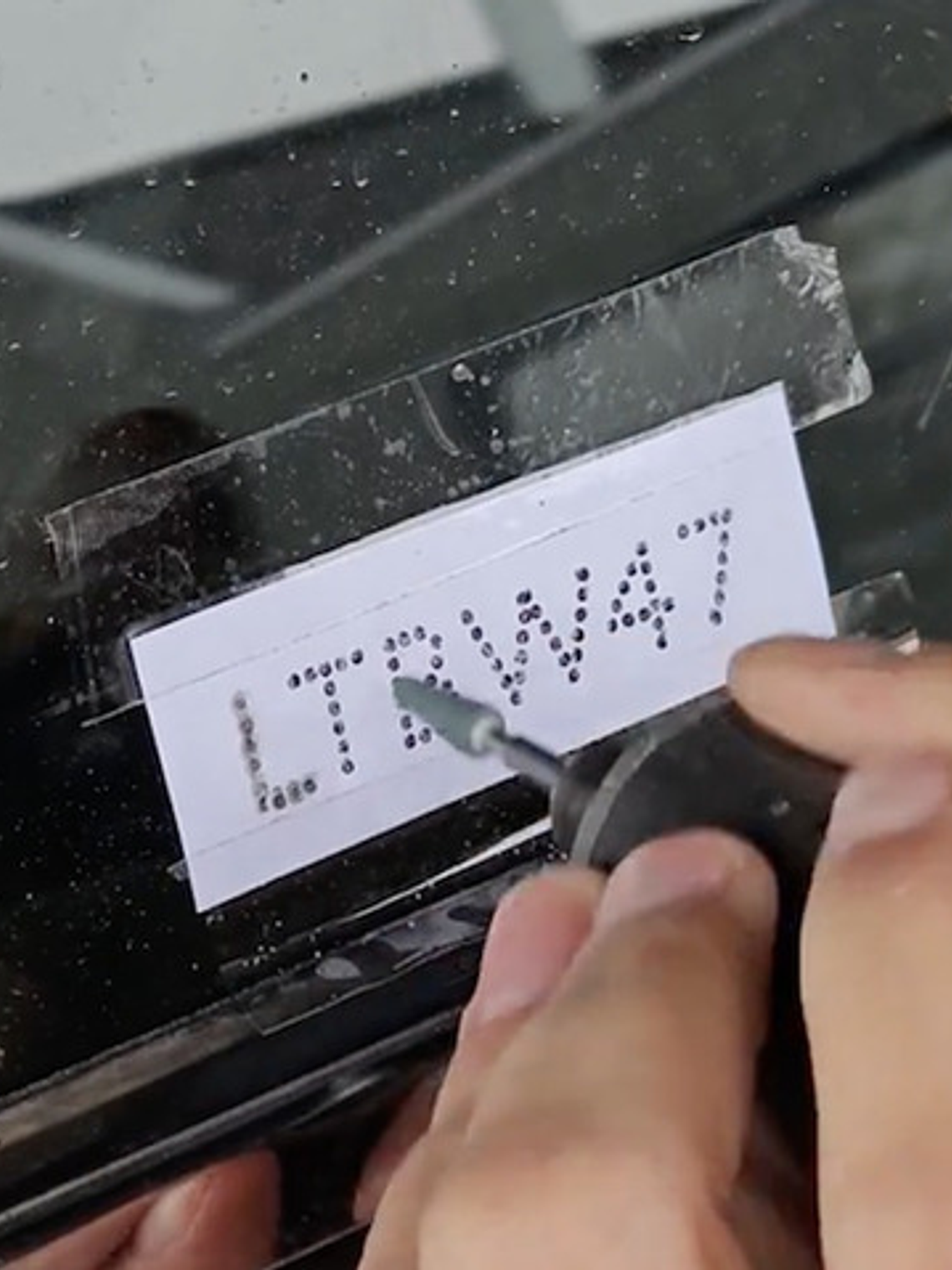 Plantilla  Molde Grabado Patente 7mm 3