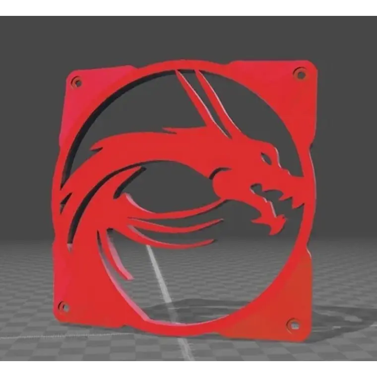 Skin O Parrilla Para Ventiladores De 120mm  (logo Asus-msi) 2