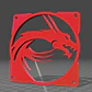 Skin O Parrilla Para Ventiladores De 120mm  (logo Asus-msi) - Miniatura 2