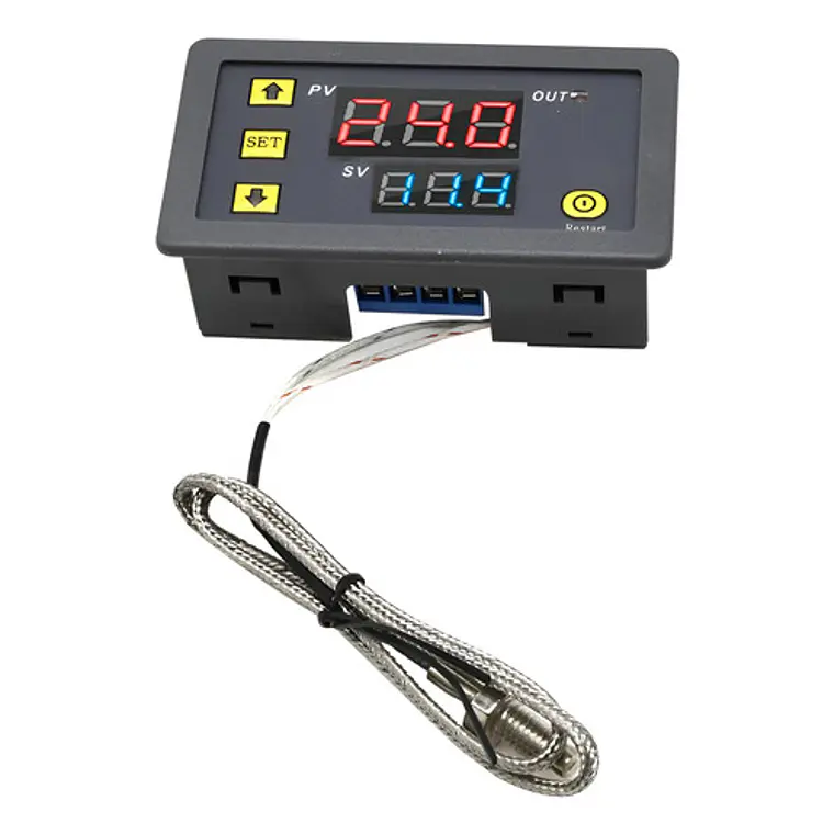 Controlador De Temperatura W3220 12v Tipo K -60 A 500 Grados 1