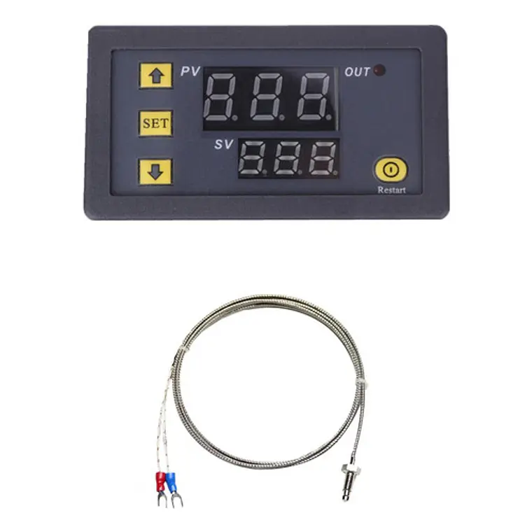 Controlador De Temperatura W3220 12v Tipo K -60 A 500 Grados 3