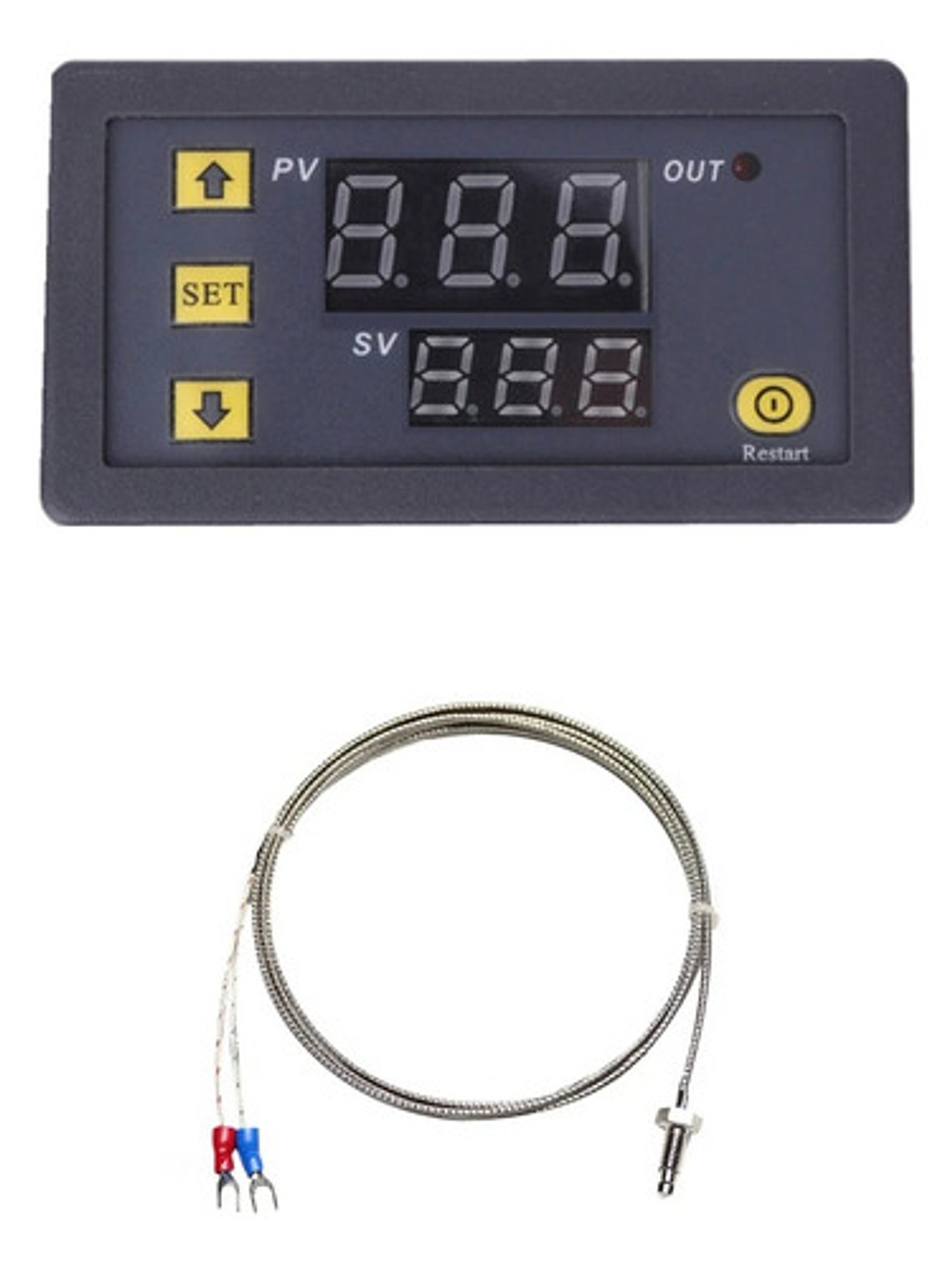 Controlador De Temperatura W3220 12v Tipo K -60 A 500 Grados 3