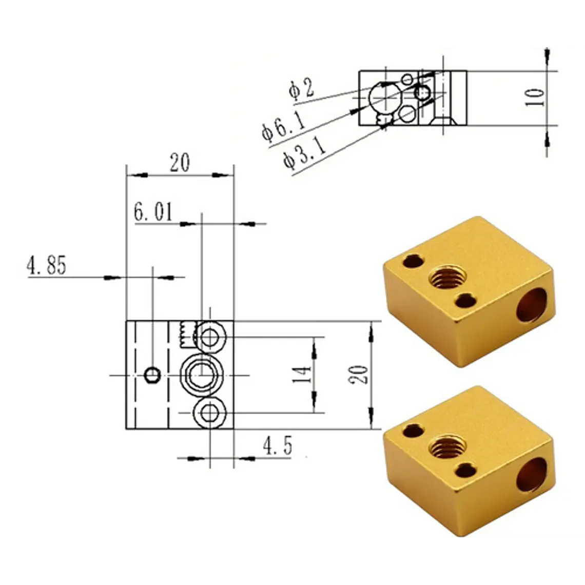Boque Calentador Maquina Extrusora Pet 3d Pet-tronic 2