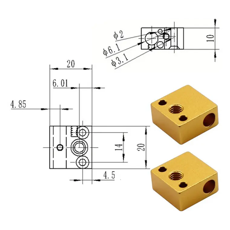 Boque Calentador Maquina Extrusora Pet 3d Pet-tronic 2