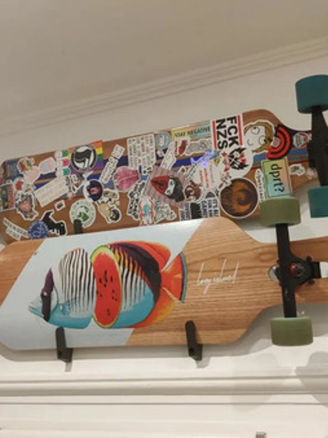 Kit Soporte Muro - Pared Longboard - Skate  - Patineta 7