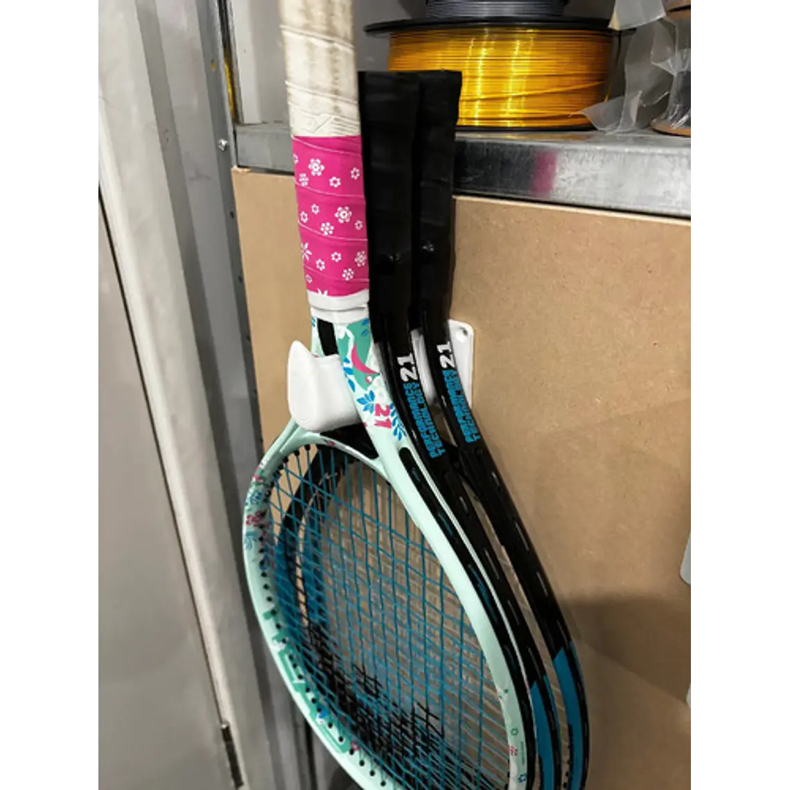 Soporte 2 Raqueta Tenis Pared Tenis 6