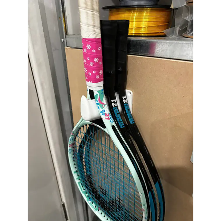 Soporte 2 Raqueta Tenis Pared Tenis 6
