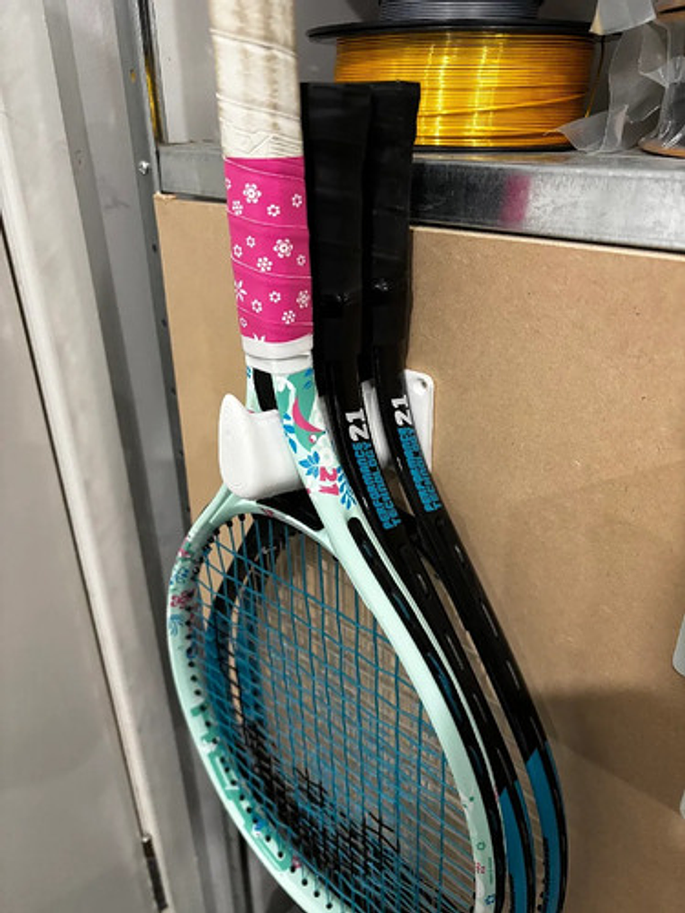 Soporte 2 Raqueta Tenis Pared Tenis 6