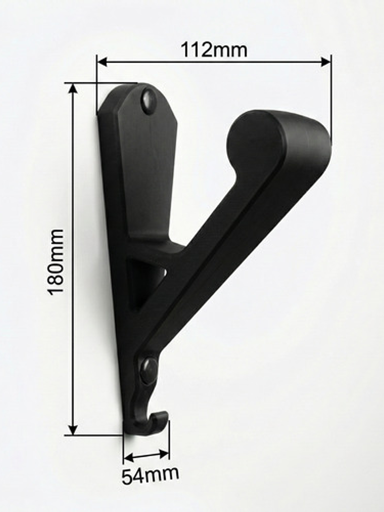 Soporte Pared Para Casco De Moto Y Llaves 2