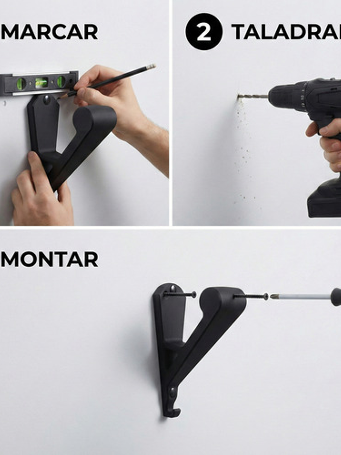 Soporte Pared Para Casco De Moto Y Llaves 3