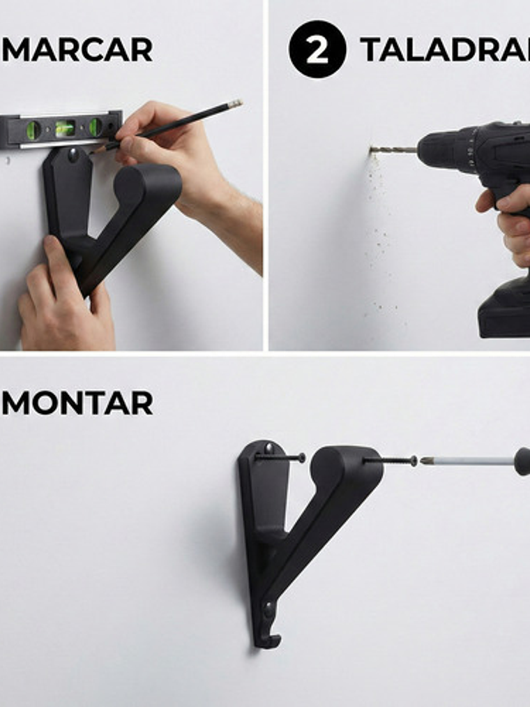 Soporte Pared Para Casco De Moto Y Llaves 3