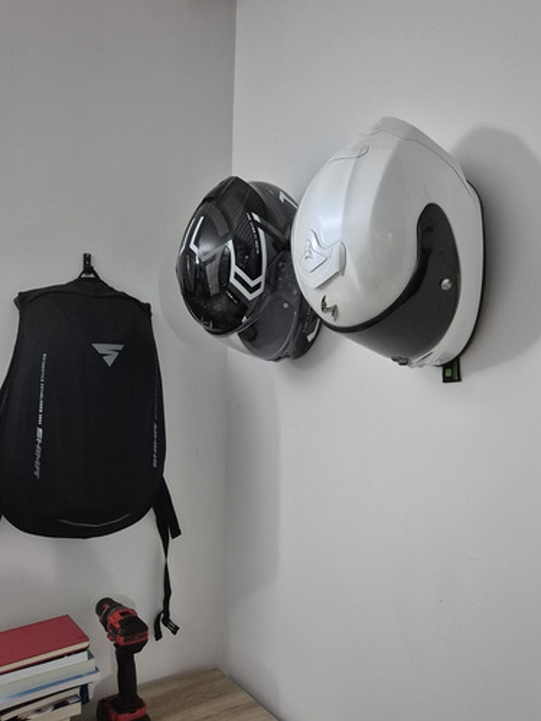 Soporte Pared Para Casco De Moto Y Llaves 4