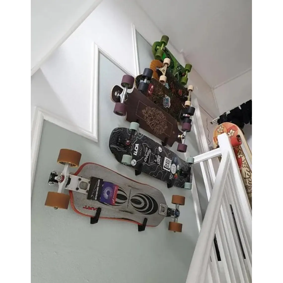 Kit Soporte Muro - Pared Longboard - Skate - Patineta 3