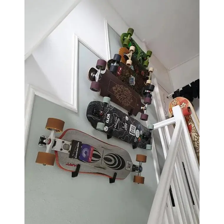 Kit Soporte Muro - Pared Longboard - Skate - Patineta 3