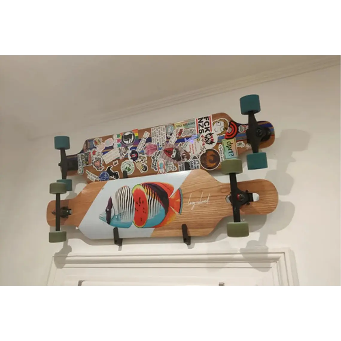 Kit Soporte Muro - Pared Longboard - Skate - Patineta 4