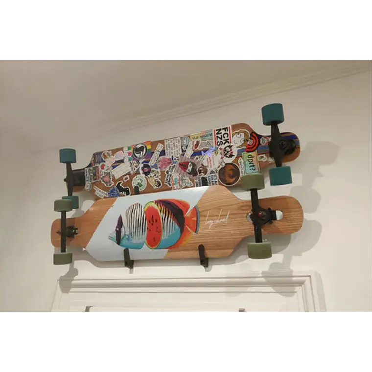 Kit Soporte Muro - Pared Longboard - Skate - Patineta 4