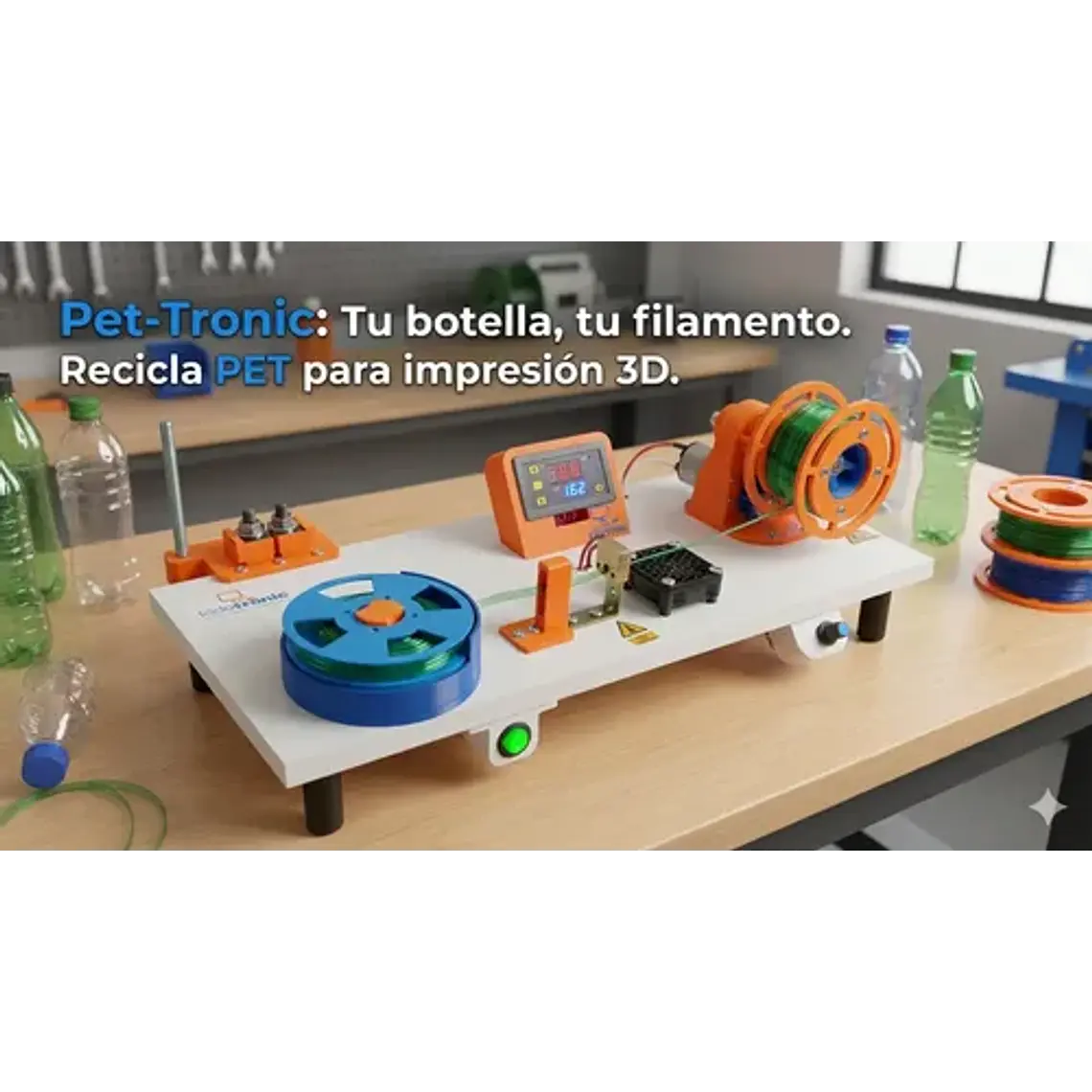 Pet-tronic Extrusora De Botellas Pet 3d + Sunlu Fc-01 5