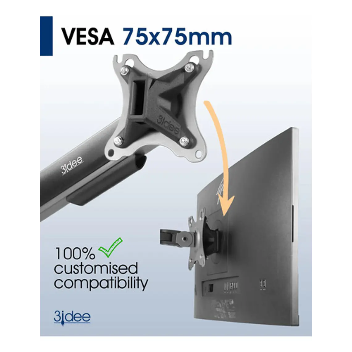 Adaptador Vesa Aio Hp E-series G5 E24 E27 Y Similares 5