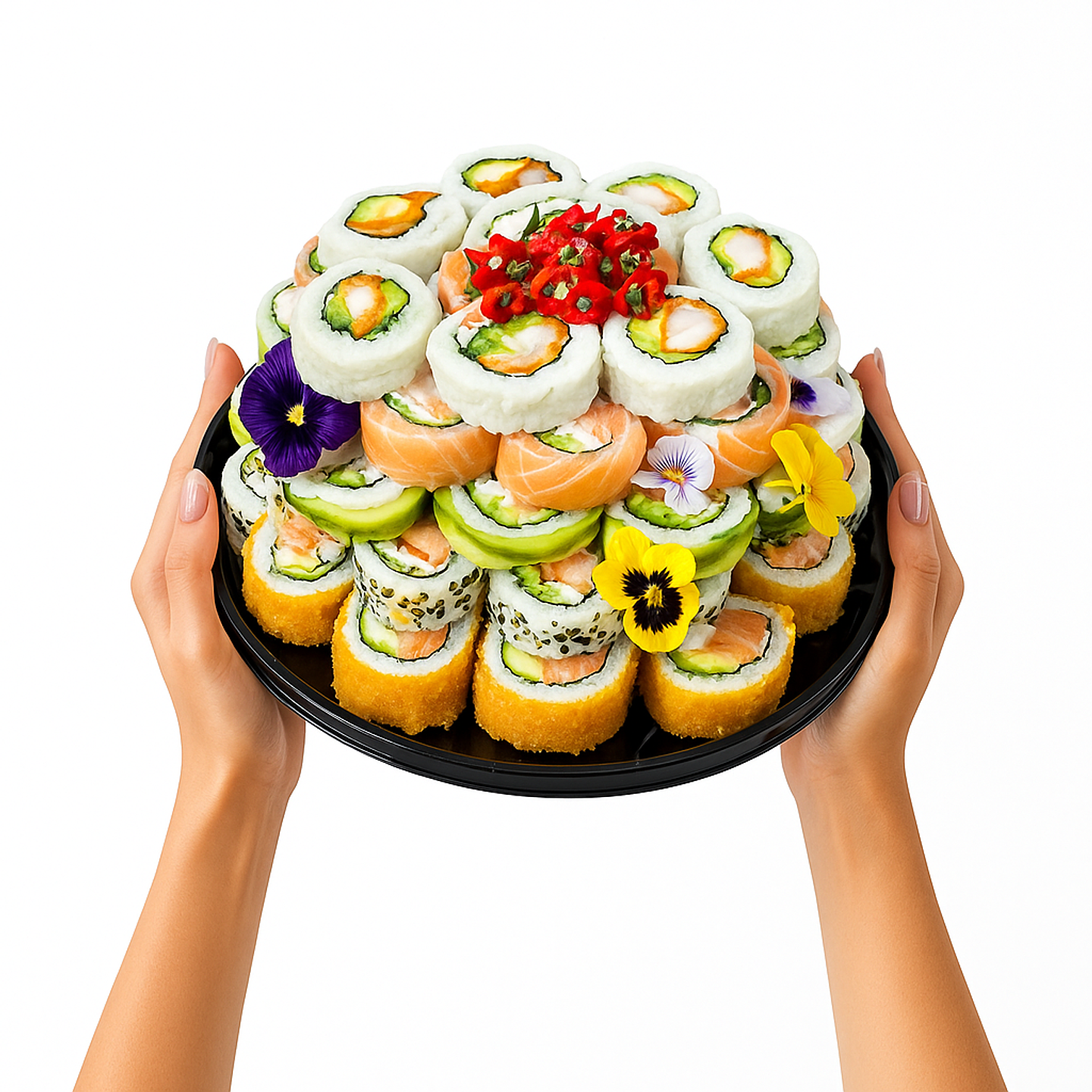 Torta de sushi 80 piezas Mixtas  1