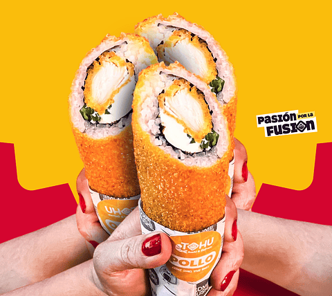 3 HAND ROLL POLLO FURAI