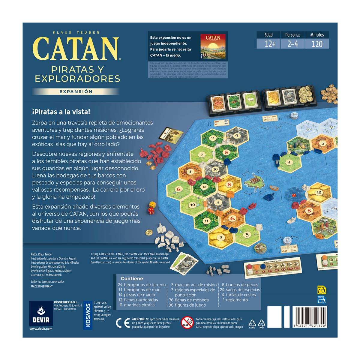 Catan: Piratas y Exploradores de Catan - Expansión 2