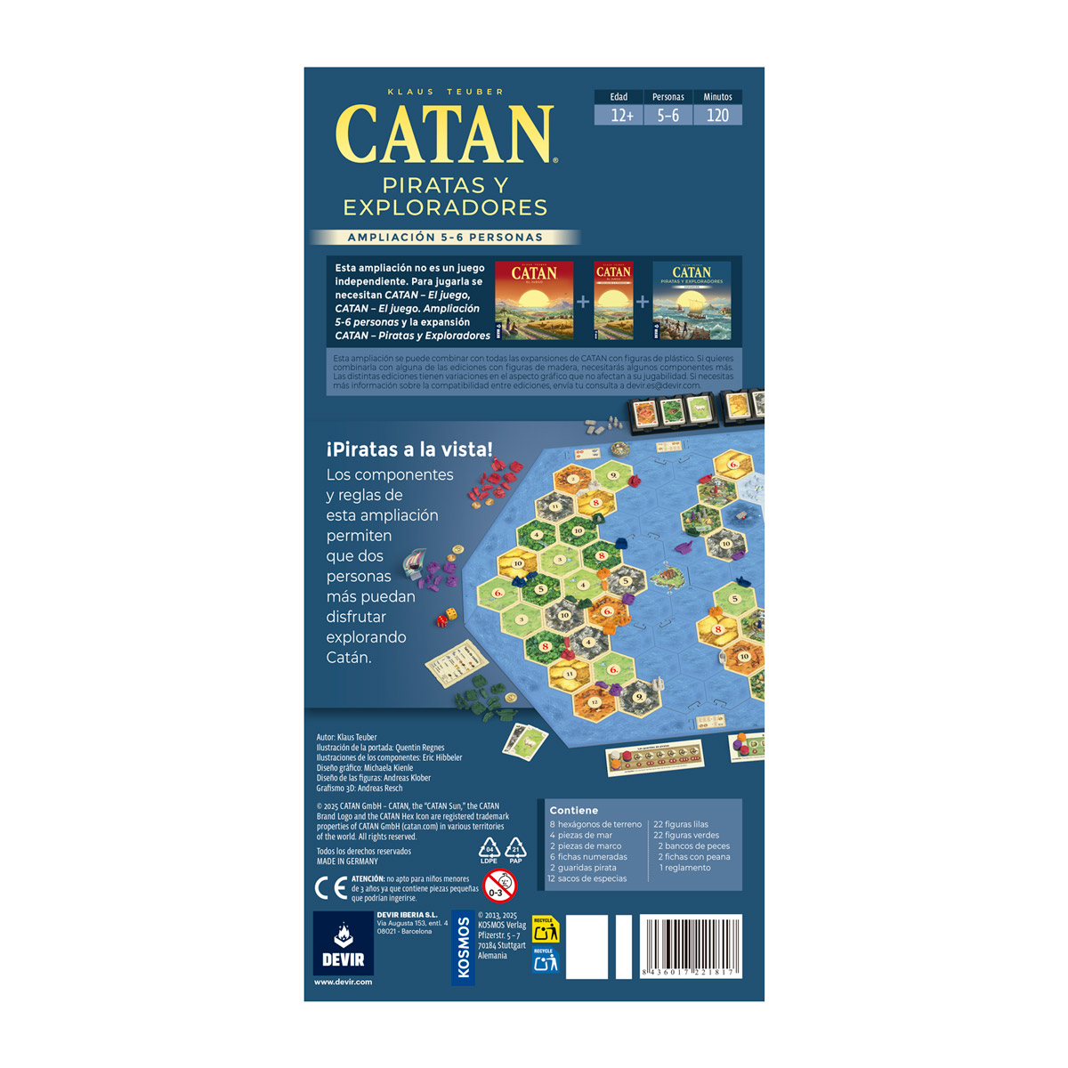 Catan: Piratas y Exploradores de Catan – Ampliación 5 y 6 Jugadores 2