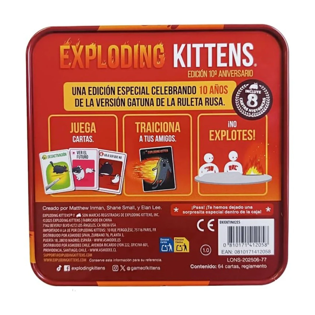 Exploding Kittens Edición 10º Aniversario 3