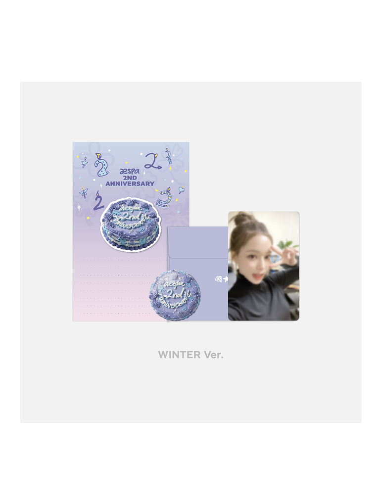 AESPA - [ 2ND ANNIVERSARY GOODS: BIRTHDAY CARD PACKAGE] PHOTOCARD 1