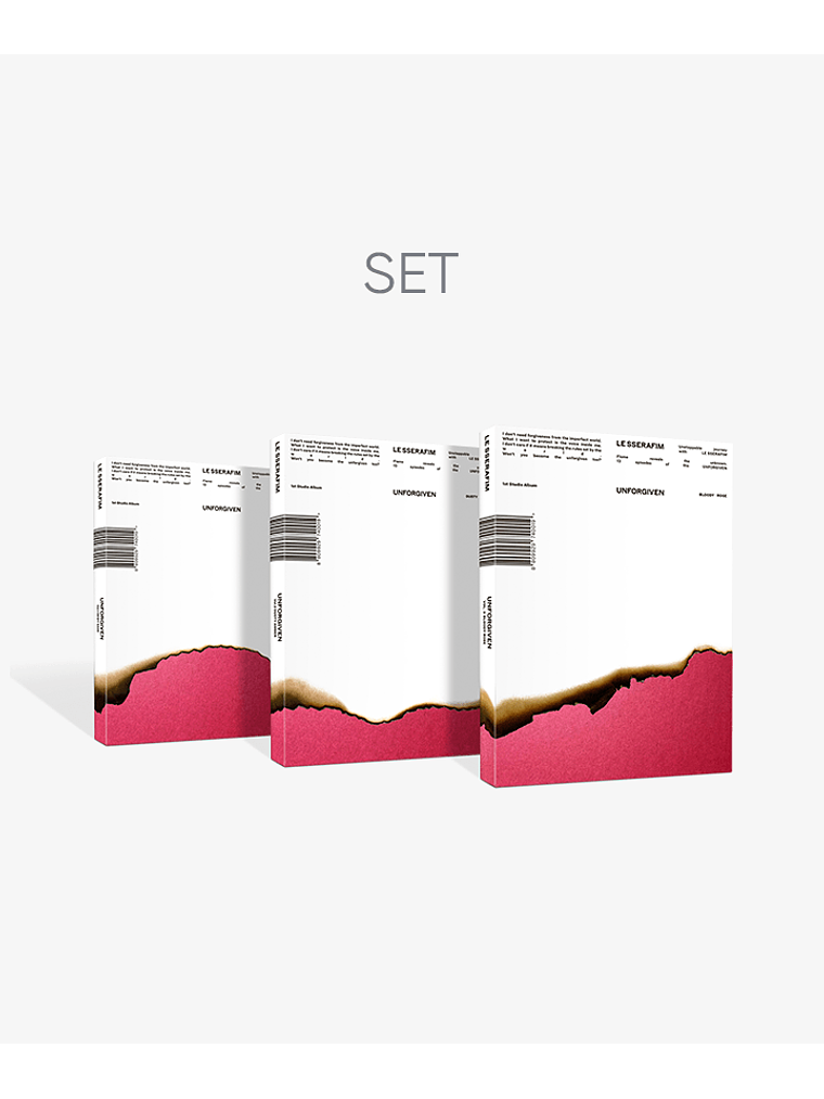 WEVERSE GIFT LE SSERAFIM - [UNFORGIVEN:SET ALBUM] 1