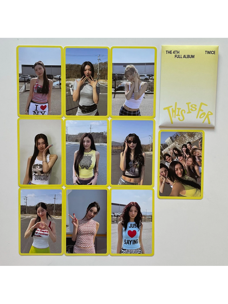 TWICE - SET PHOTOCARD THIS IS FOR  4