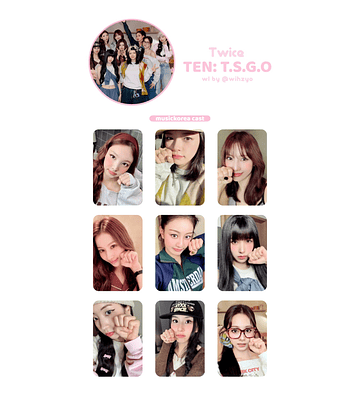 TWICE - [ TEN PHOTOCARD POB MUSIC KOREA ]