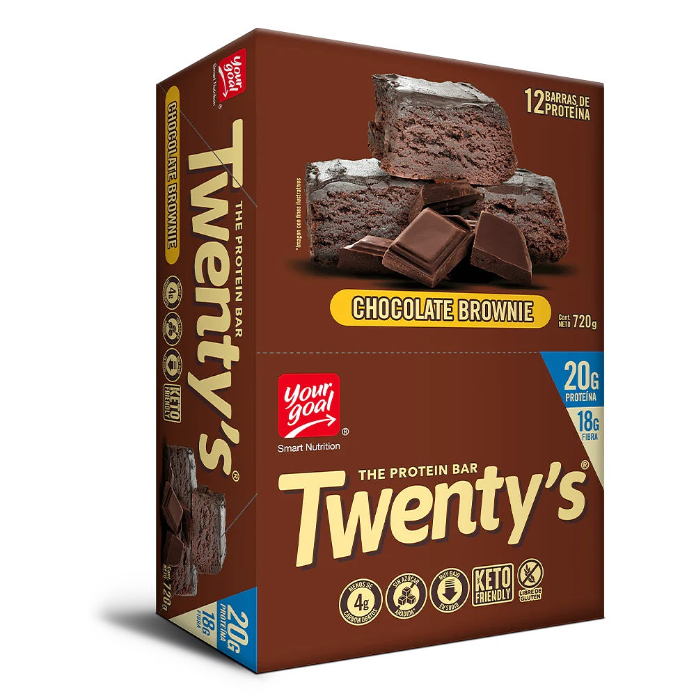 Twenty’s Chocolate Brownie 12 barras – Your Goal