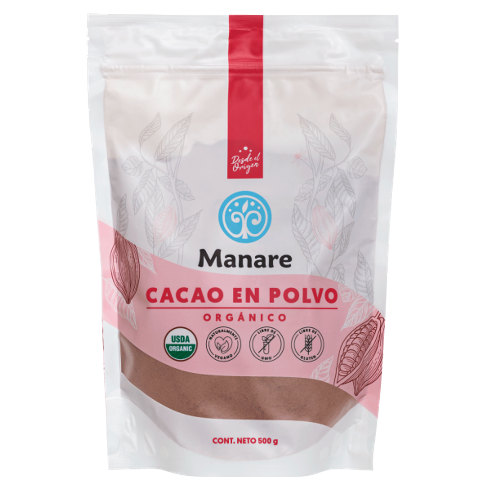 Cacao en Polvo orgánico 500 gr - Manare