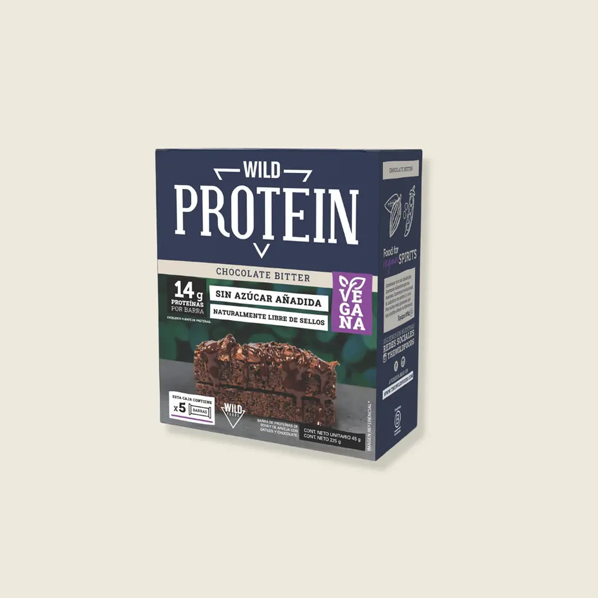 Barras Wild Protein Chocolate Bitter 5 unidades – The Wil...
