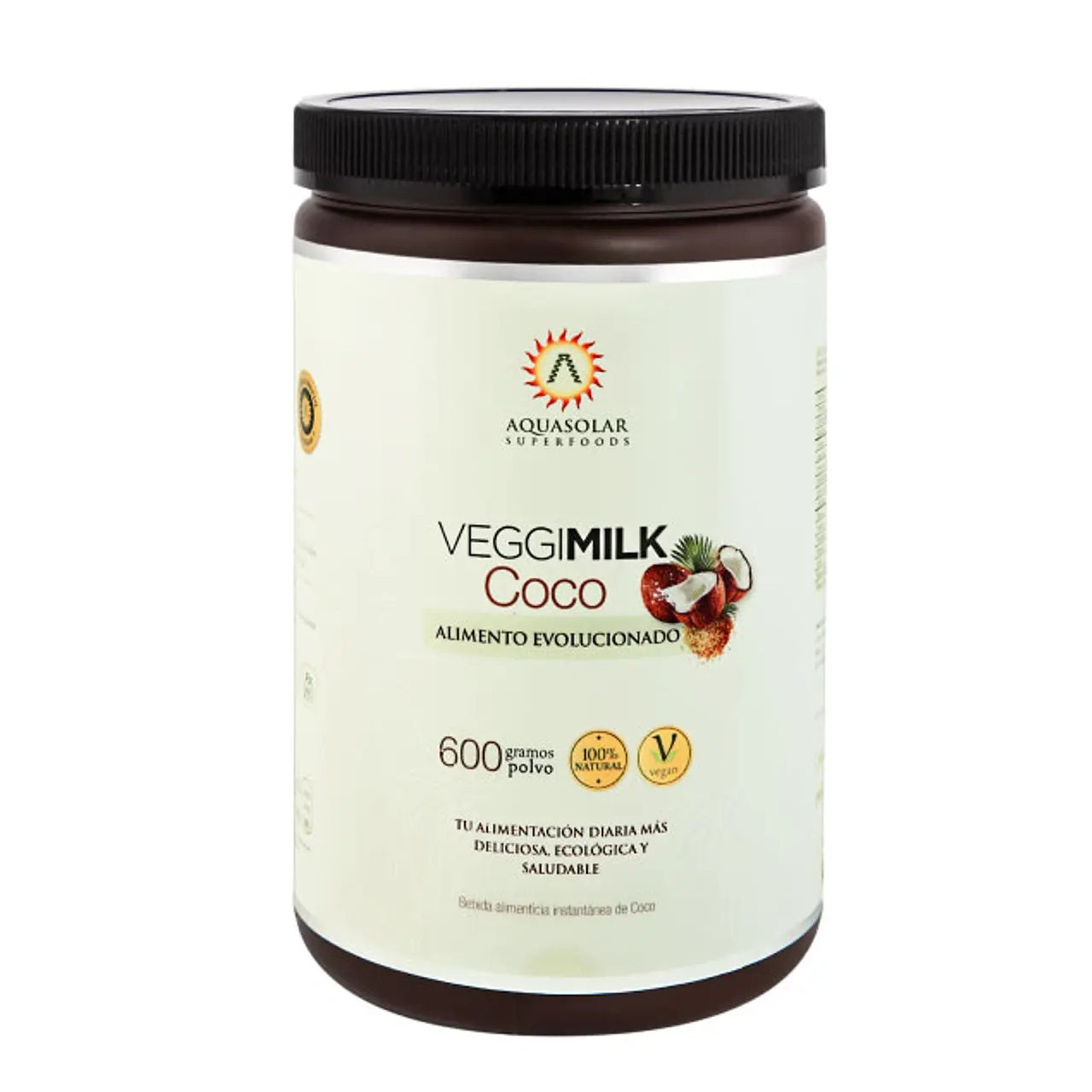 Bebida Vegetal VeggiMilk Coco Aquasolar 1320 Grs