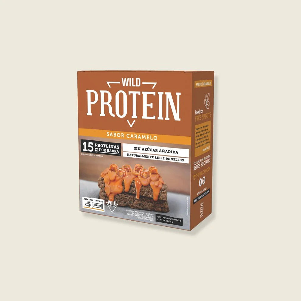 Barras Wild Protein Caramelo 5 unidades – The Wild Foods