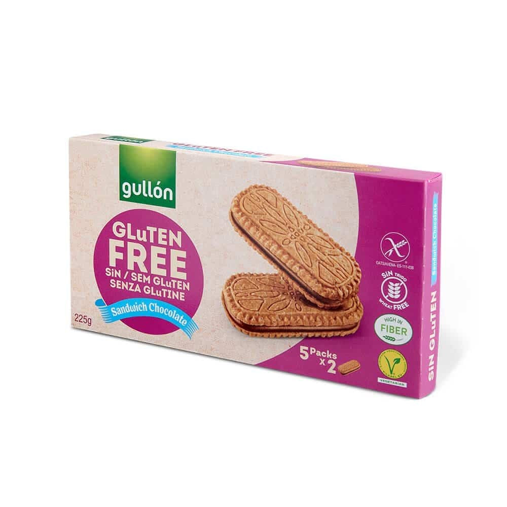 Galletas Gullón Sin Glúten Sandwich de Chocolate ( 2 x 225 G )