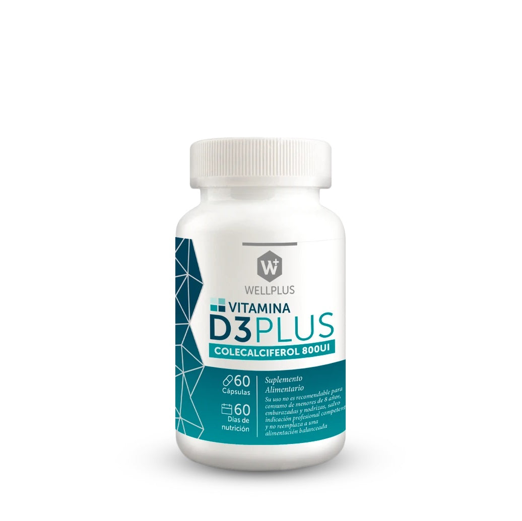 Vitamina D3 Plus (60Cap) Wellplus
