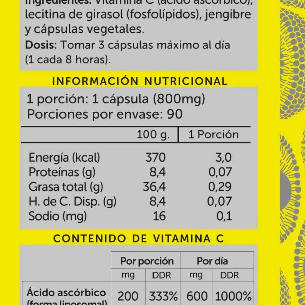 Vitamina C Plus Liposomal 90 cápsulas - Wellplus 2