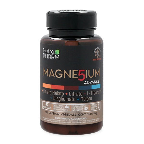 Magnesium 5 Advance 120 cápsulas, Nutrapharm