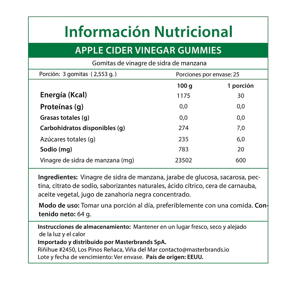 Gomitas Vinagre de Sidra de Manzana 75 gummies - Nature's Truth 2