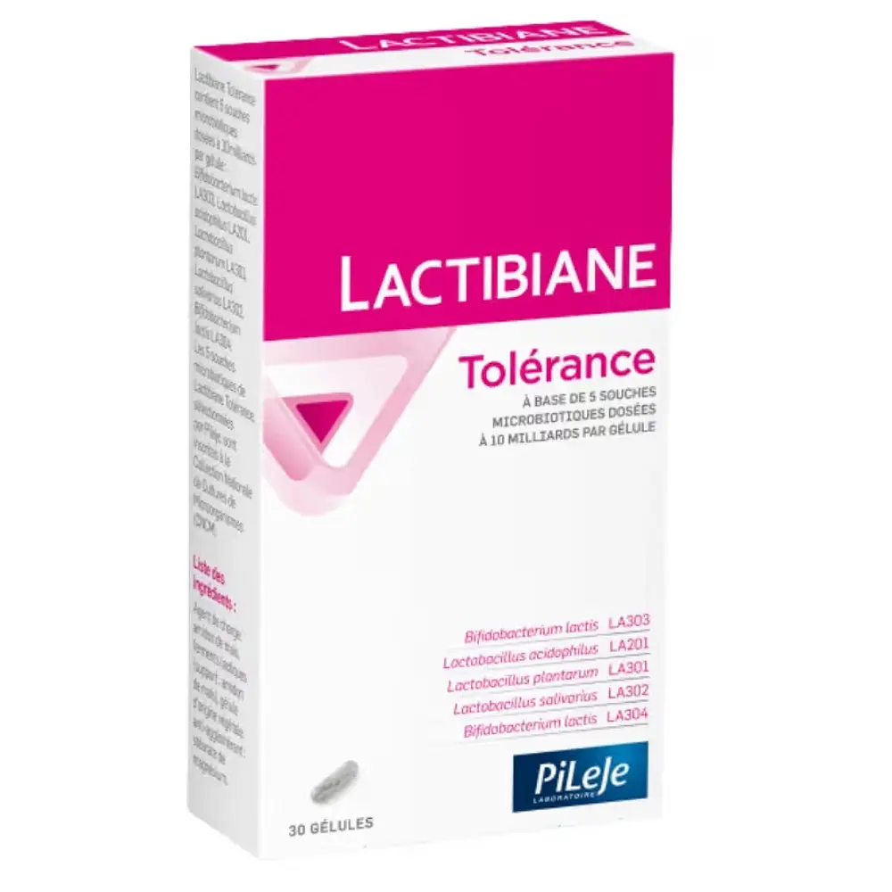 Lactibiane Tolérance 30 cápsulas - PiLeje